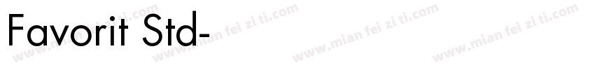 Favorit Std字体转换